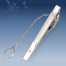Metal Tie Clip Men's Suit Chain Simple Pattern Business Elegant Diamond Tie Clip