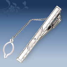 Metal Tie Clip Men's Suit Chain Simple Pattern Business Elegant Diamond Tie Clip