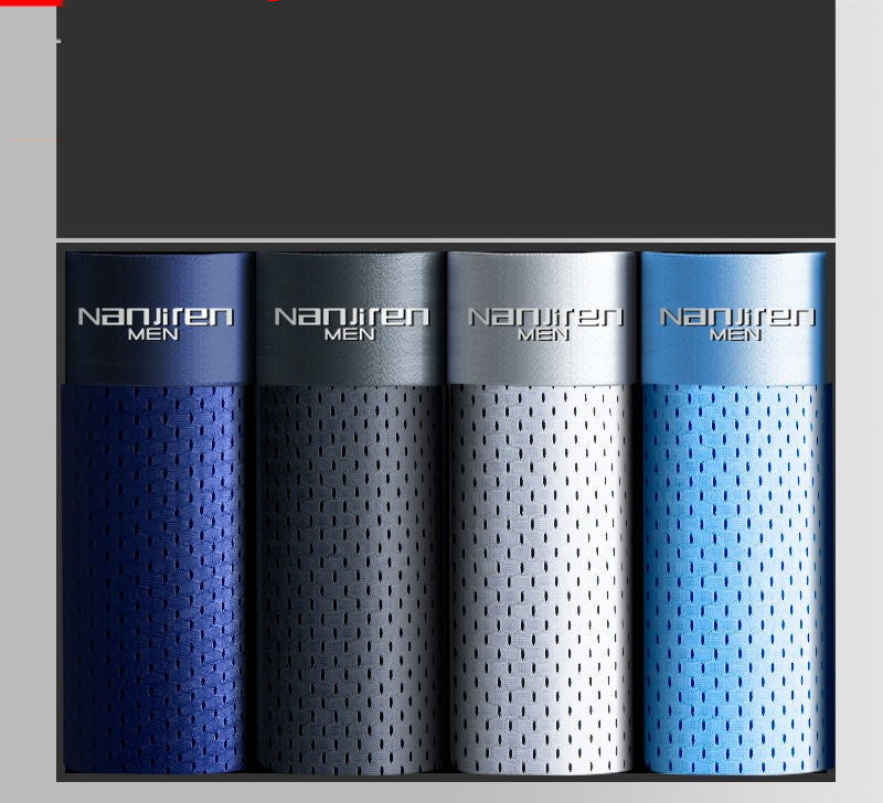 Men's Breathable Mesh Ice Silk Thin Underwear