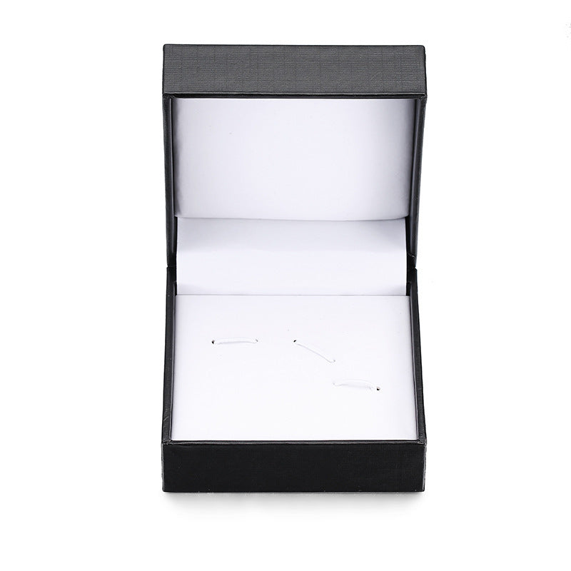 Black Square Cufflink Box Tie Clip Box