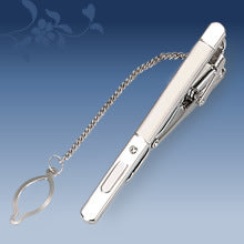 Metal Tie Clip Men's Suit Chain Simple Pattern Business Elegant Diamond Tie Clip