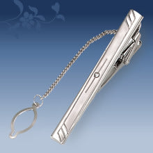 Metal Tie Clip Men's Suit Chain Simple Pattern Business Elegant Diamond Tie Clip