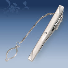 Metal Tie Clip Men's Suit Chain Simple Pattern Business Elegant Diamond Tie Clip