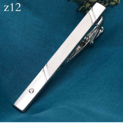 Men's Formal Wear Silver Tie Clip Fashion Simple