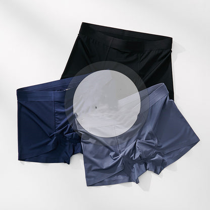 Men's Ice Silk Seamless Boxer Pants
