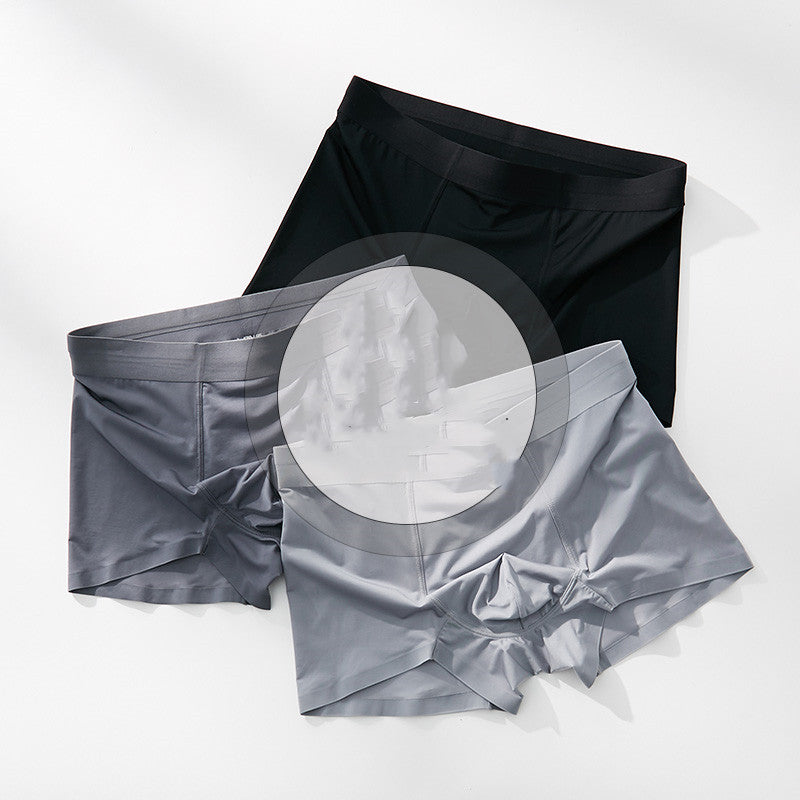 Men's Ice Silk Seamless Boxer Pants