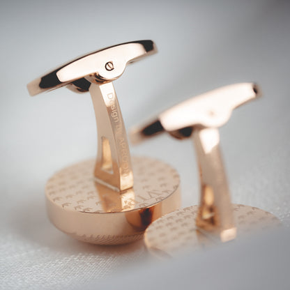 French Rose Gold Cufflinks Men's Business Casual