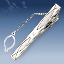 Metal Tie Clip Men's Suit Chain Simple Pattern Business Elegant Diamond Tie Clip