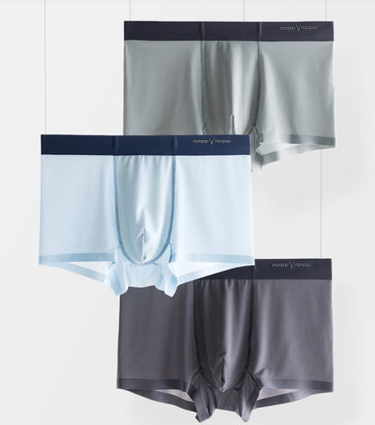 Ice silk underwear men's summer breathable ultra-thin quick-drying boxer