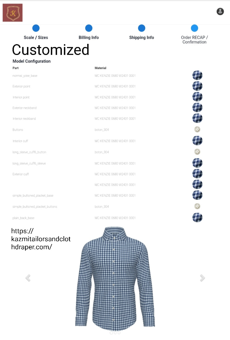 FLANNEL SHIRTS KD_704 CHECK SERIES CUSTOMIZED