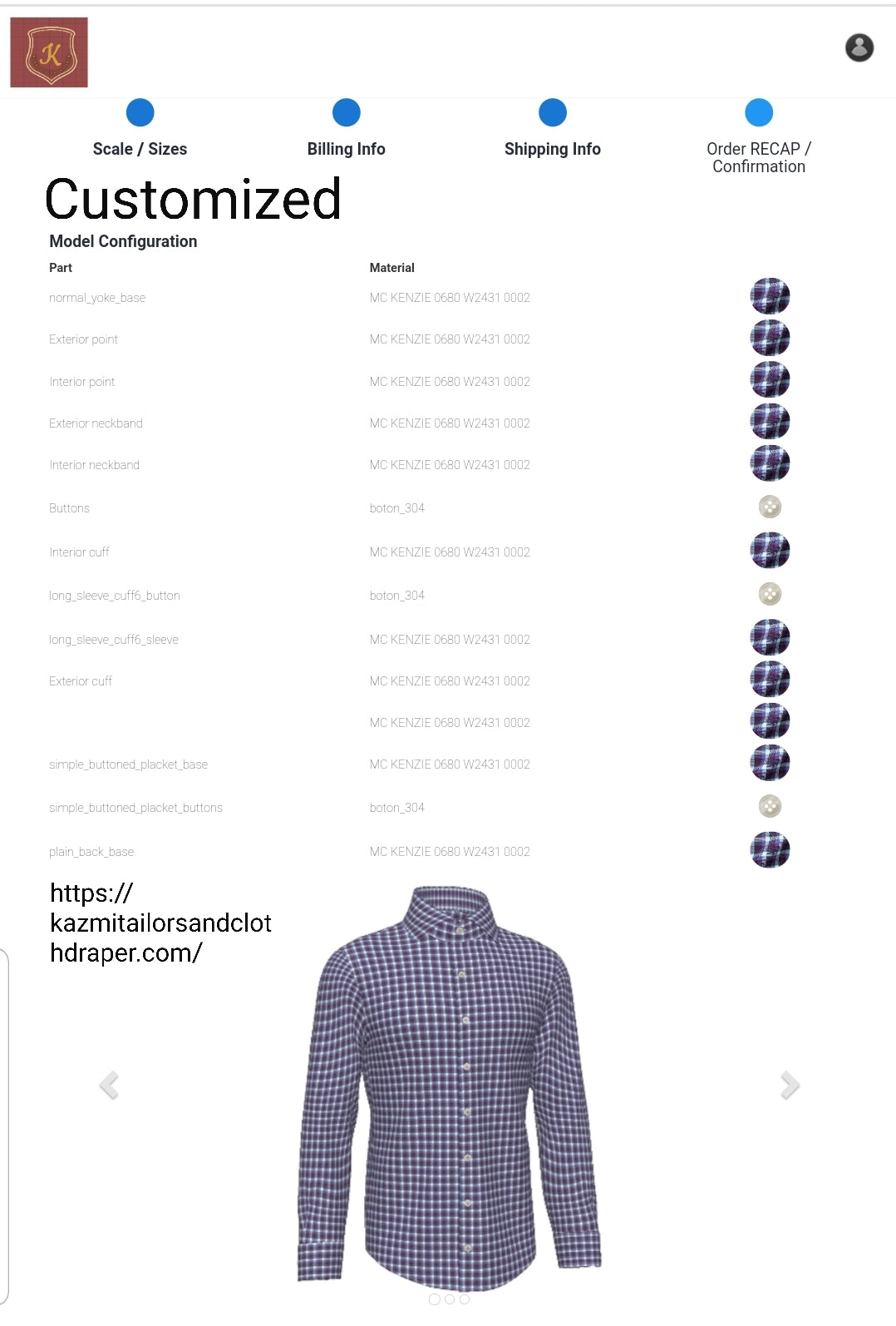 FLANNEL SHIRTS KD_705 CHECK SERIES CUSTOMIZED