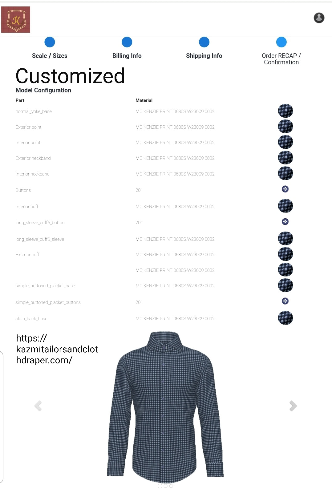 FLANNEL SHIRTS KD_707 CHECK SERIES CUSTOMIZED