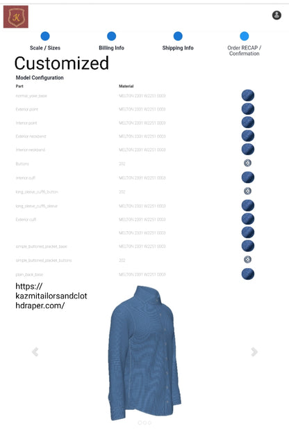 FLANNEL SHIRTS KD_708 CHECK SERIES CUSTOMIZED