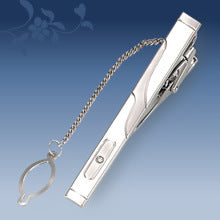 Metal Tie Clip Men's Suit Chain Simple Pattern Business Elegant Diamond Tie Clip