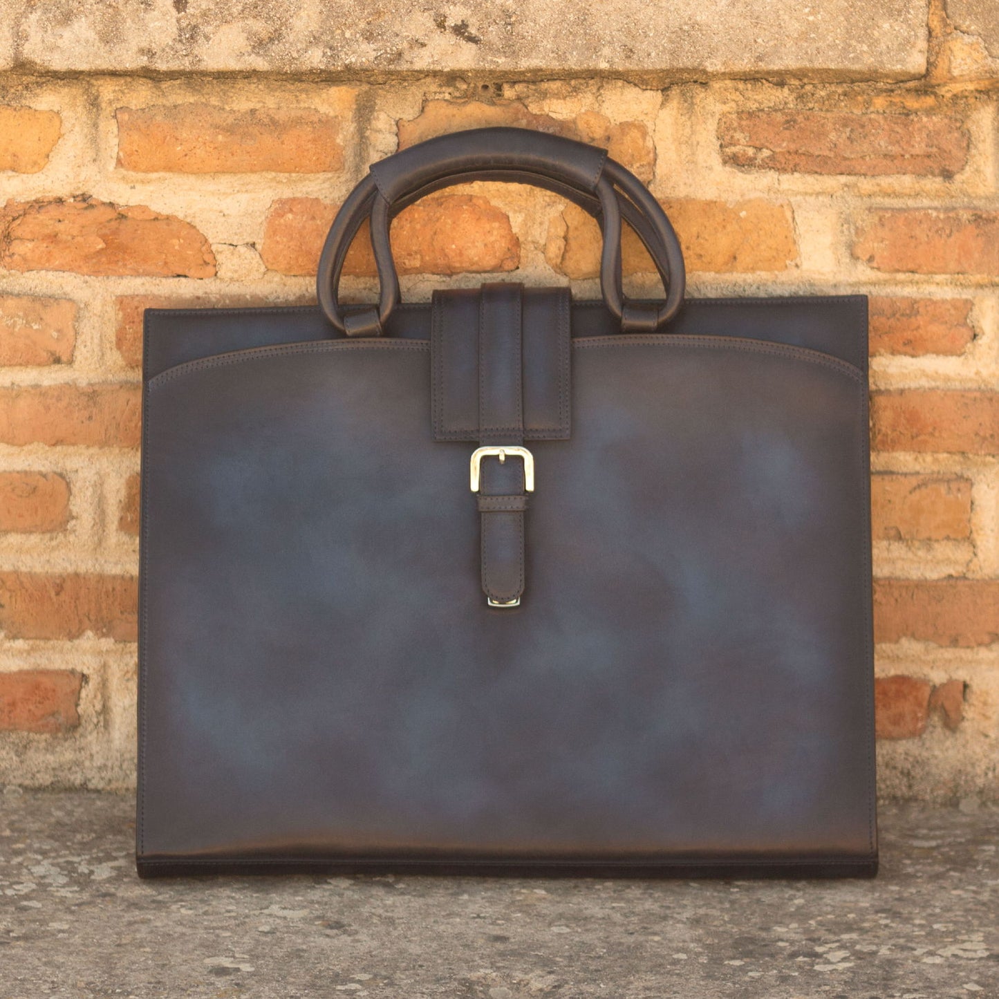Brief Case_KD_Bespoke Leather Goods # 2874