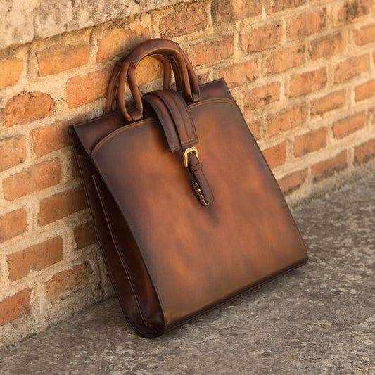 Brief Case_KD_Bespoke Leather Goods # 2923