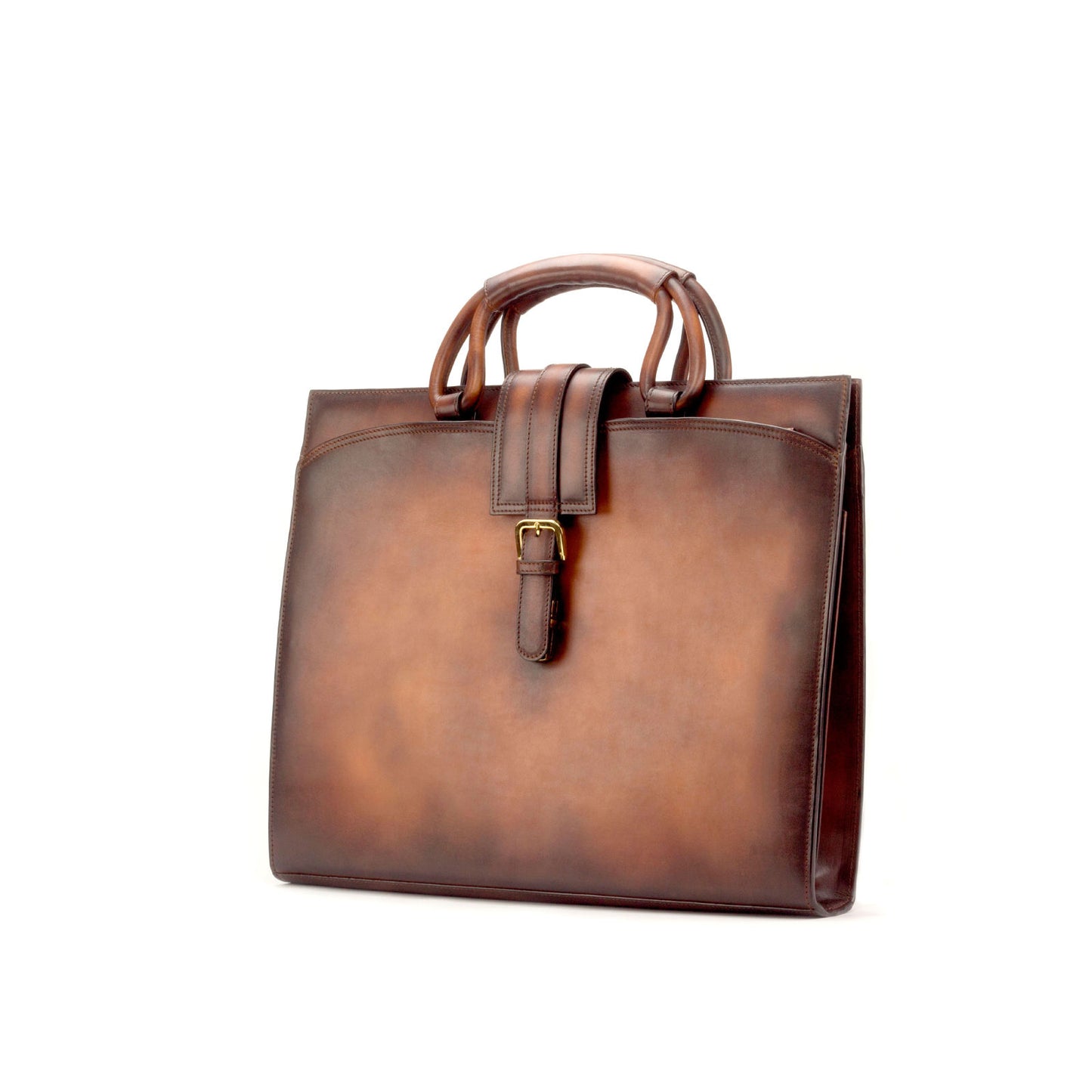 Brief Case_KD_Bespoke Leather Goods # 2923