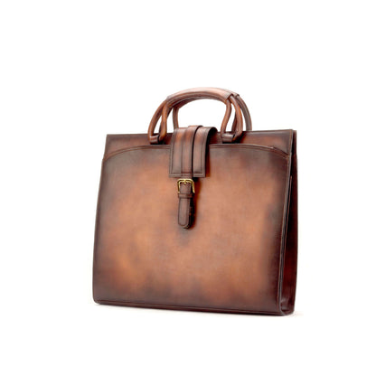Brief Case_KD_Bespoke Leather Goods # 2923