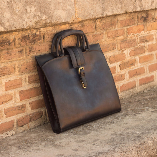 Brief Case_KD_Bespoke Leather Goods # 2943