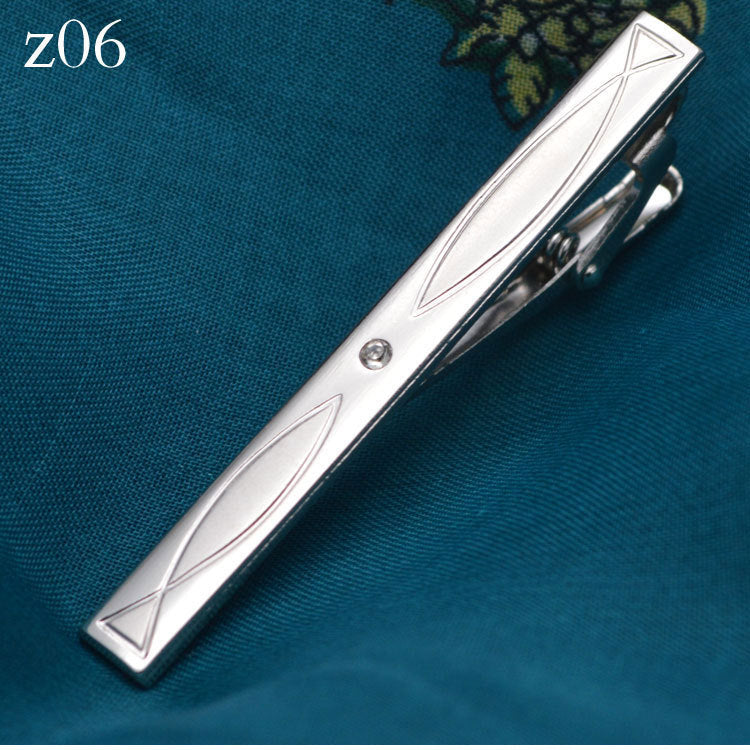 Men's Formal Wear Silver Tie Clip Fashion Simple