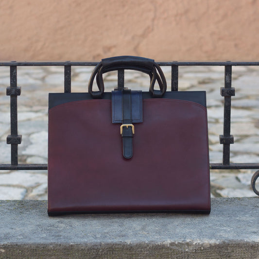 Brief Case_KD_Bespoke Leather Goods # 3069