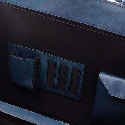 Brief Case_KD_Bespoke Leather Goods # 3147