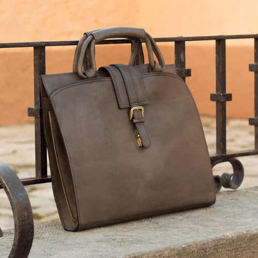 Brief Case_KD_Bespoke Leather Goods # 3159
