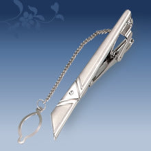 Metal Tie Clip Men's Suit Chain Simple Pattern Business Elegant Diamond Tie Clip