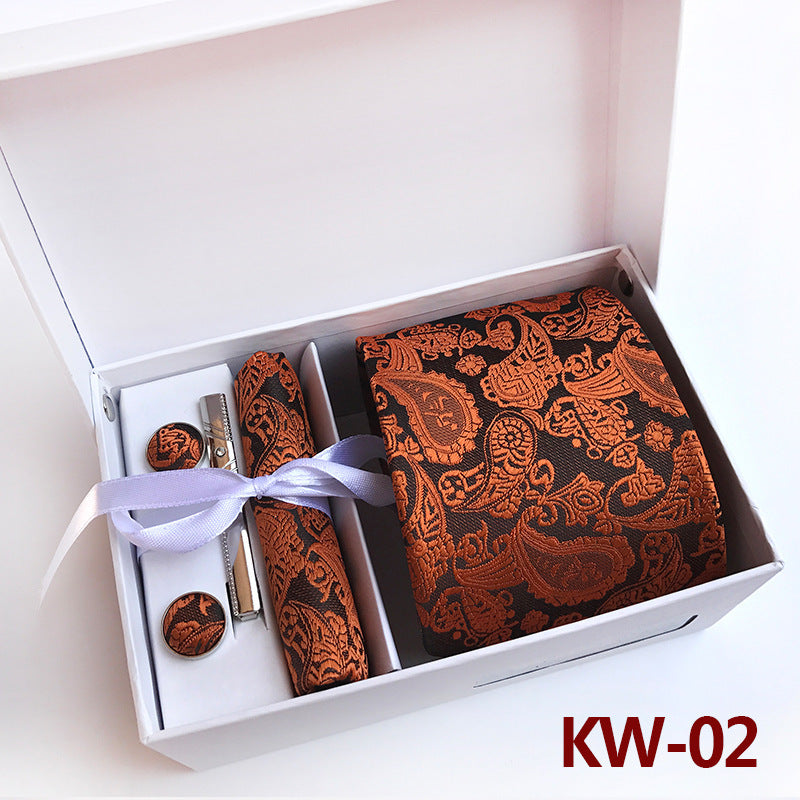Men's Tie Gift Box 6 Piece Business Suit