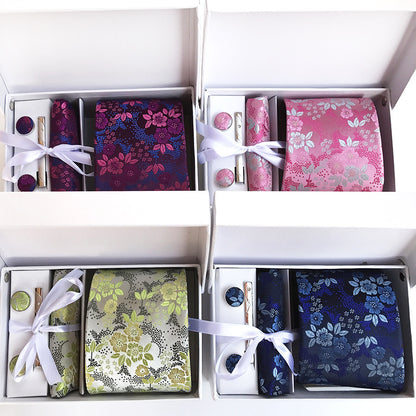 Men's Tie Gift Box 6 Piece Business Suit