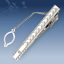 Metal Tie Clip Men's Suit Chain Simple Pattern Business Elegant Diamond Tie Clip