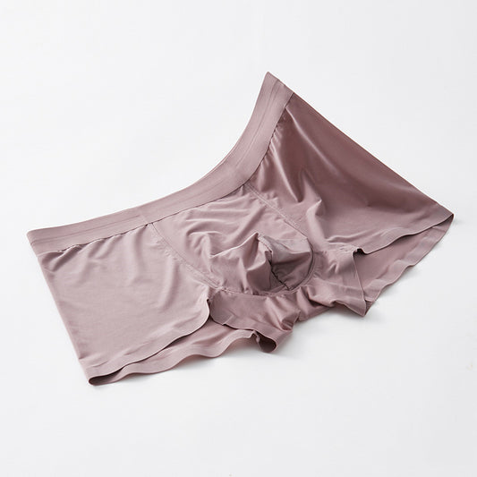 Men's Ice Silk Seamless Boxer Pants