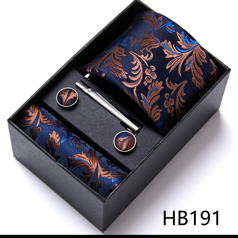 Men's Business Formal Tie Six-piece Set Gift Box