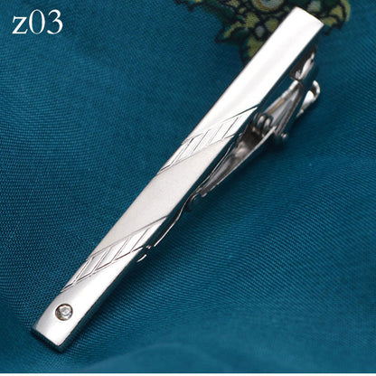 Men's Formal Wear Silver Tie Clip Fashion Simple