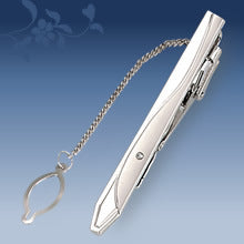 Metal Tie Clip Men's Suit Chain Simple Pattern Business Elegant Diamond Tie Clip
