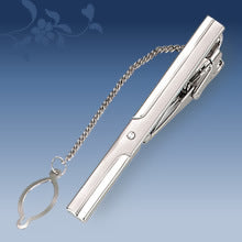 Metal Tie Clip Men's Suit Chain Simple Pattern Business Elegant Diamond Tie Clip