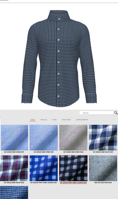 FLANNEL SHIRTS KD_707 CHECK SERIES CUSTOMIZED