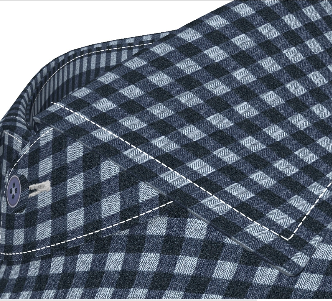 FLANNEL SHIRTS KD_707 CHECK SERIES CUSTOMIZED