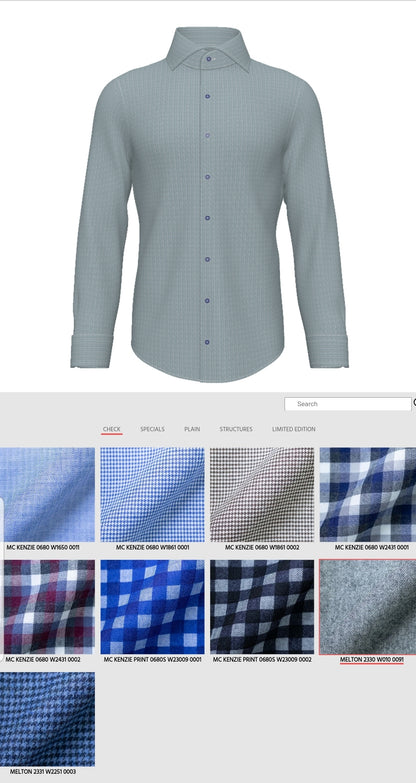FLANNEL SHIRTS KD_709 CHECK SERIES CUSTOMIZED