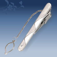 Metal Tie Clip Men's Suit Chain Simple Pattern Business Elegant Diamond Tie Clip