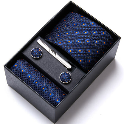 Men's Business Formal Tie Six-piece Set Gift Box