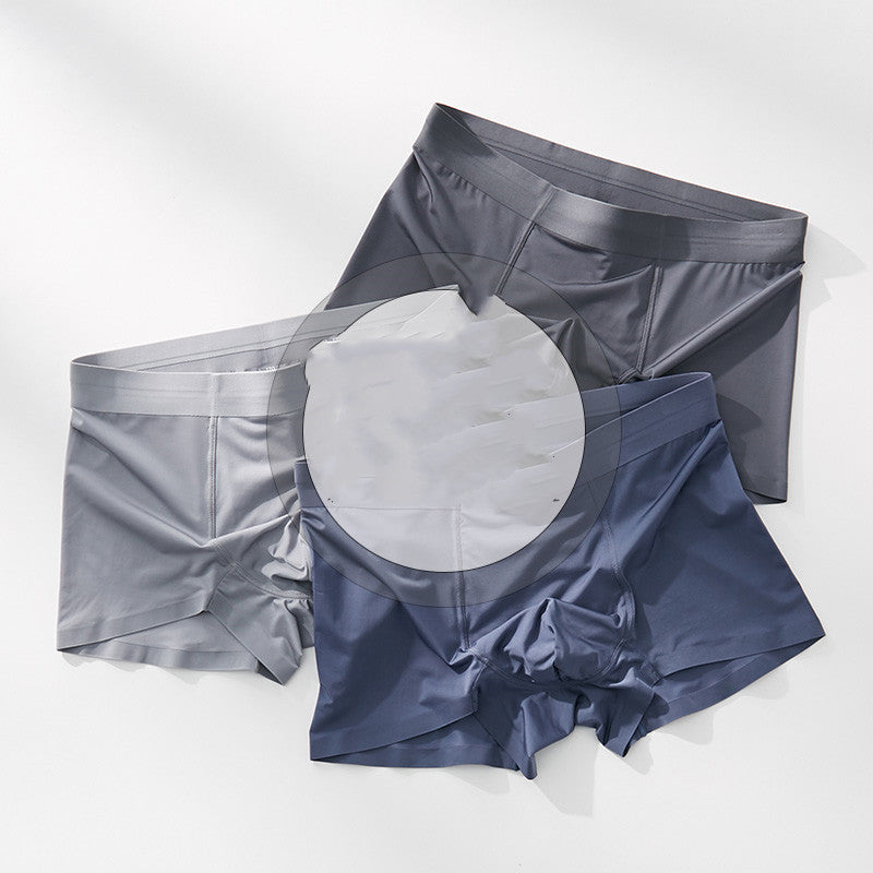 Men's Ice Silk Seamless Boxer Pants