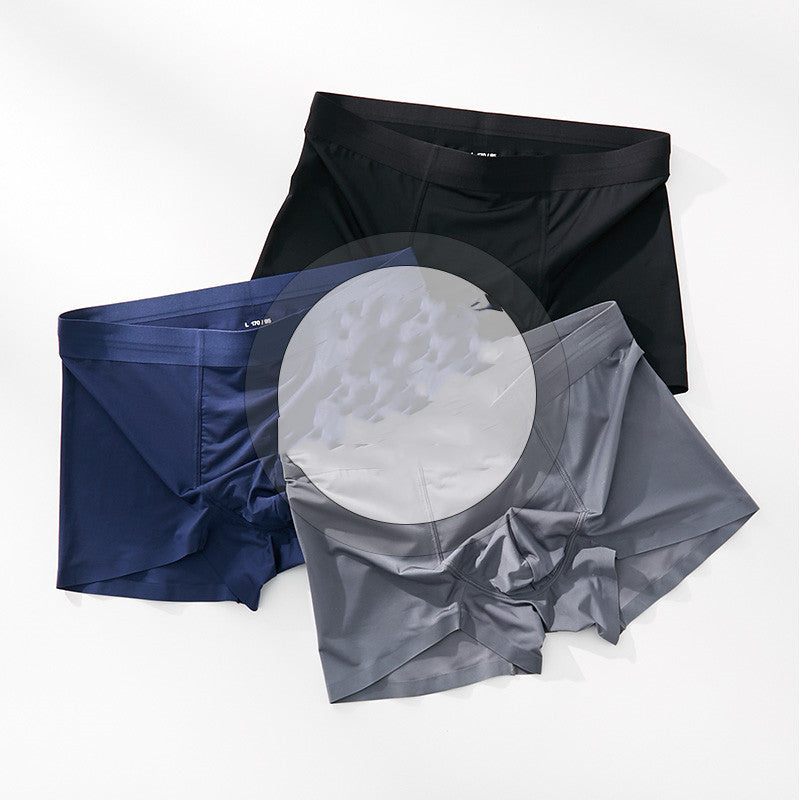 Men's Ice Silk Seamless Boxer Pants