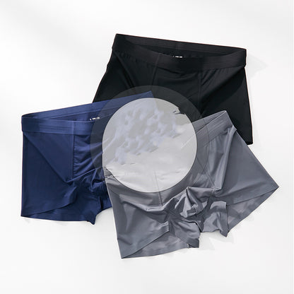 Men's Ice Silk Seamless Boxer Pants