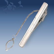 Metal Tie Clip Men's Suit Chain Simple Pattern Business Elegant Diamond Tie Clip