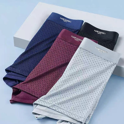Men's Breathable Mesh Ice Silk Thin Underwear
