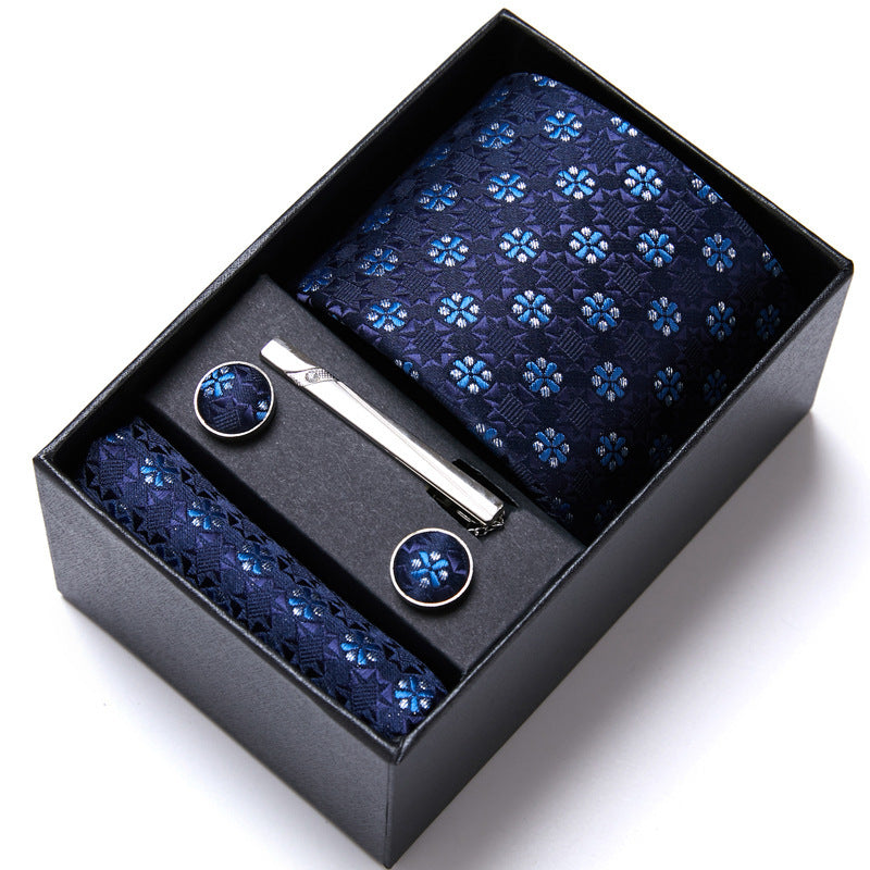 Men's Business Formal Tie Six-piece Set Gift Box