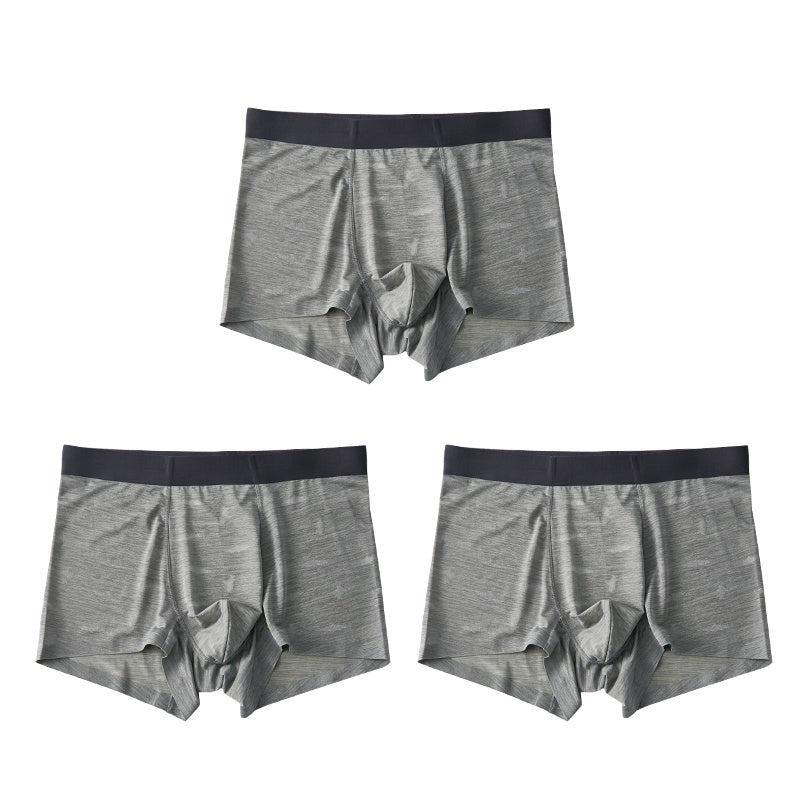 Men's Ice Silk Seamless Boxer Pants