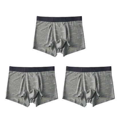 Men's Ice Silk Seamless Boxer Pants