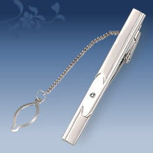 Metal Tie Clip Men's Suit Chain Simple Pattern Business Elegant Diamond Tie Clip